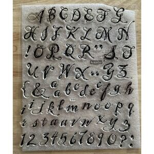 CTMH‎ Close To My Heart My Acrylix Large Old World Alphabet Stamp Set E1017